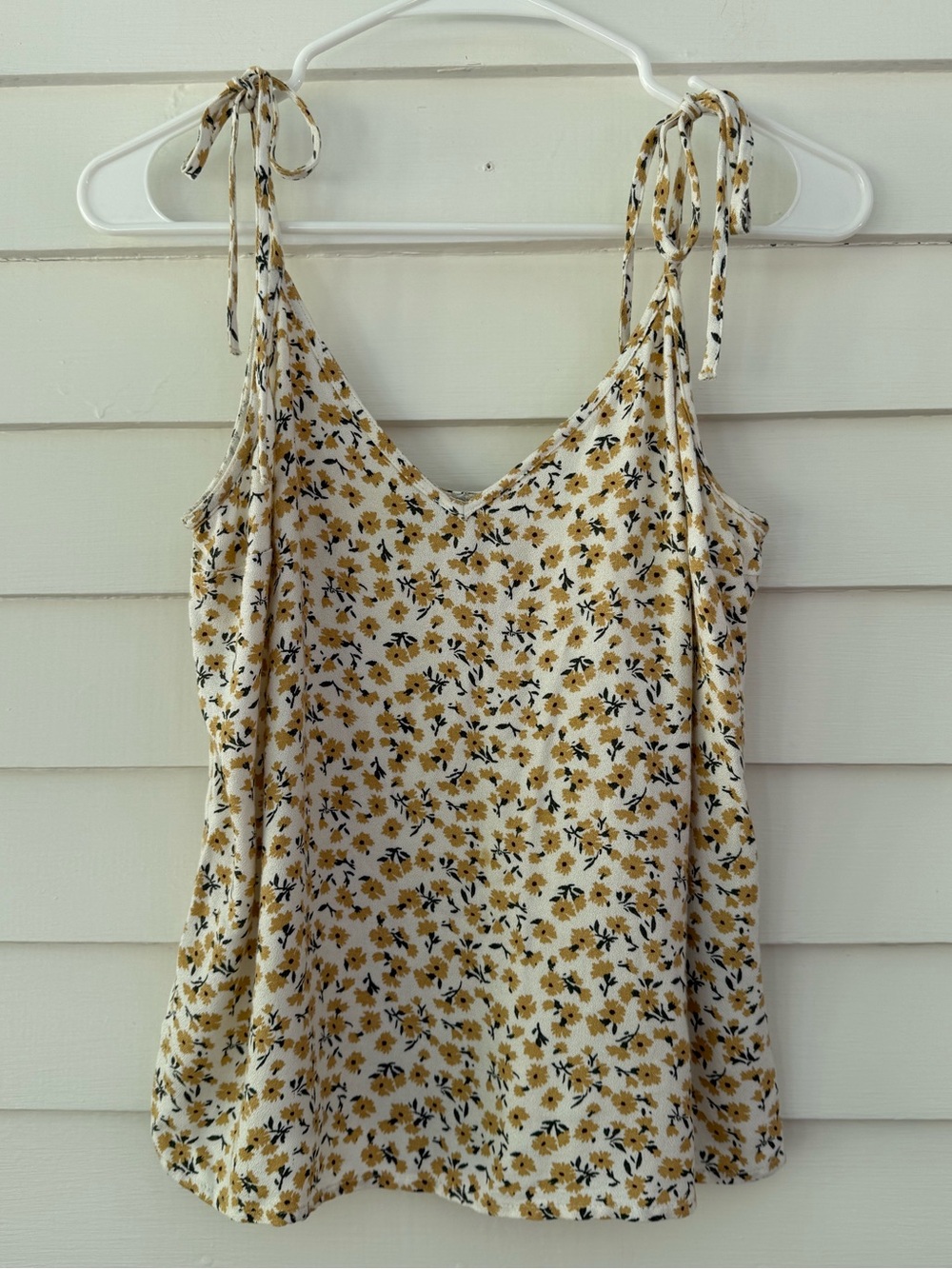 Abercrombie & Fitch | Floral Tie Strap Tank Top Size Small